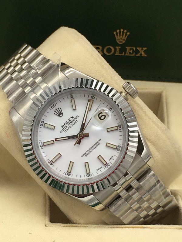 Rolex Datejust White Dial Automatic - 41mm Replica Watches - Image 4