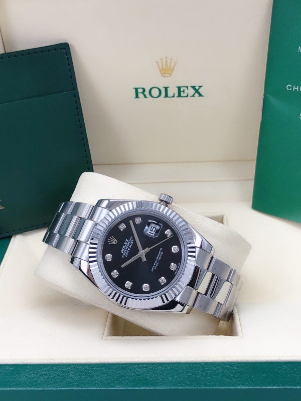 Rolex Datejust Black Dial Automatic- 40mm -Replica Watches - Image 4