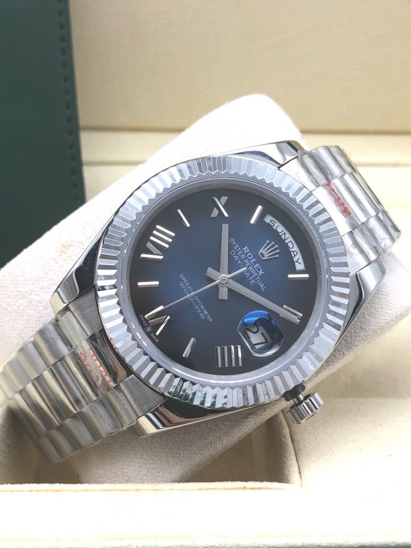 Rolex Daydate Blue Dial Automatic – 40mm -Replica Watches - Image 4