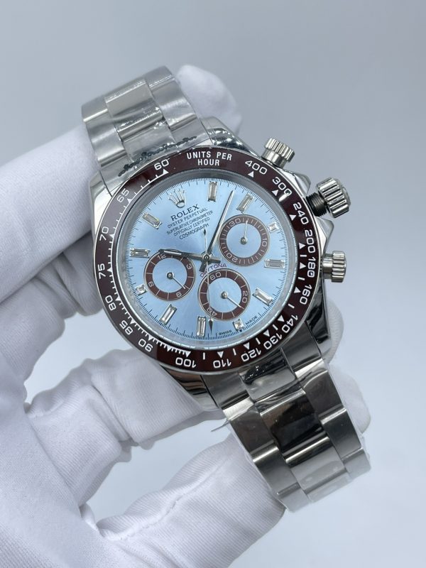 Rolex Daytona Icy Blue Automatic Watch- 40mm -Replica Watches - Image 3