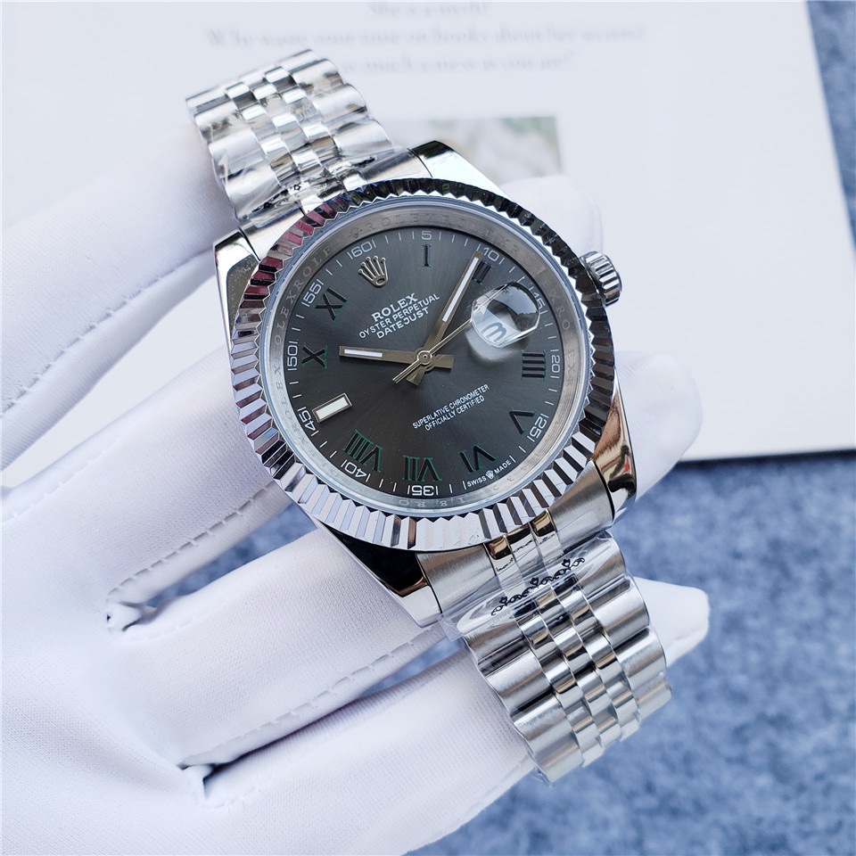 Rolex Datejust Wimbledon / Automatic Movement/ Luxury Rolex watch/ -39mm -Replica Watches