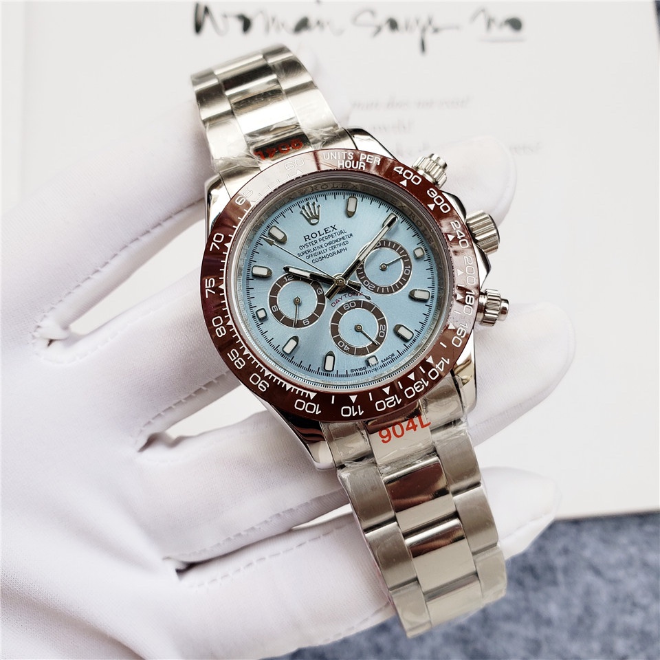 Rolex Daytona Icy Blue/ Automatic Movement/ Luxury Rolex Watch- 39mm -Replica Watches