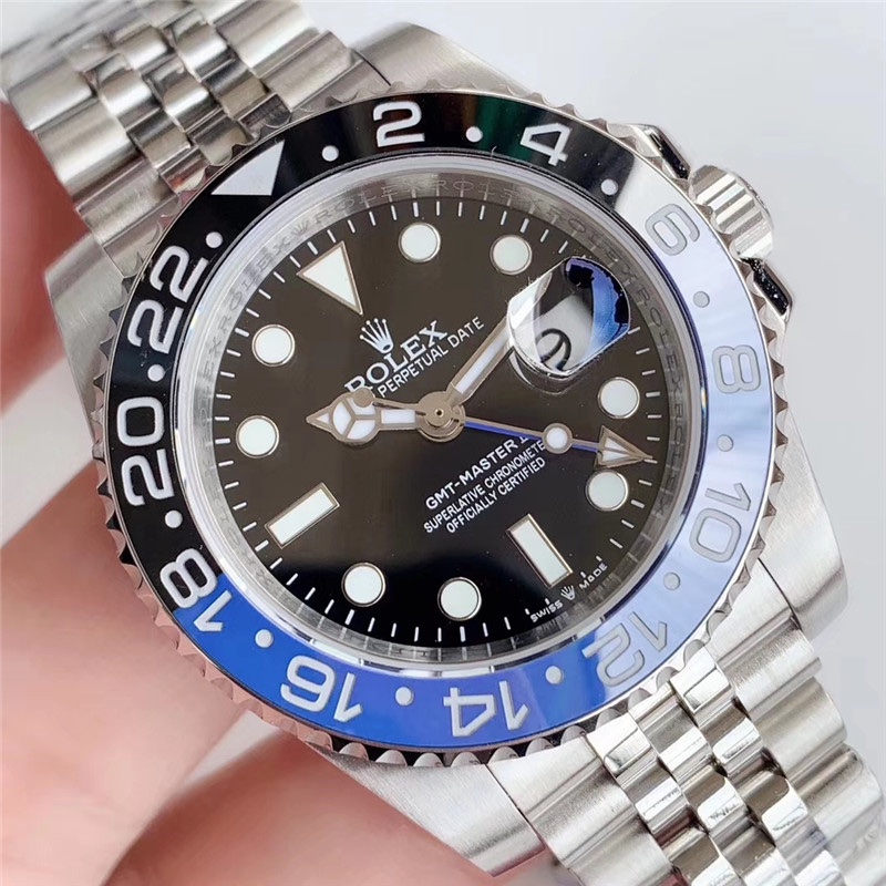 Rolex GMT Batman/ Automatic Movement/ Jubilee Strap/ Luxury Rolex watch- 40mm -Replica Watches