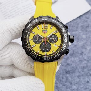Tag Heuer F1 Yellow Rubber Strap- 43mm
