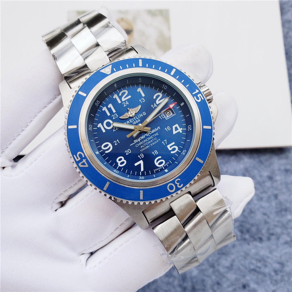 Breitling Superocean Blue dial/ Automatic Movement/ Luxury Breitling Watch For Men’s/ 44mm -Replica watches