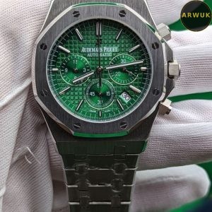 AP Audemars Piguet Silver Stainless Steel Chronograph- 42mm