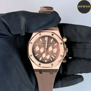AP Audemars Piguet brown Rubber Strap- 42mm