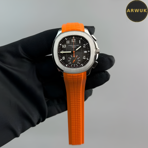 Patek Philippe Orange Rubber Strap Automatic- 40mm