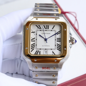 Cartier Santos White dial Automatic Movement - 40mm Replica watches