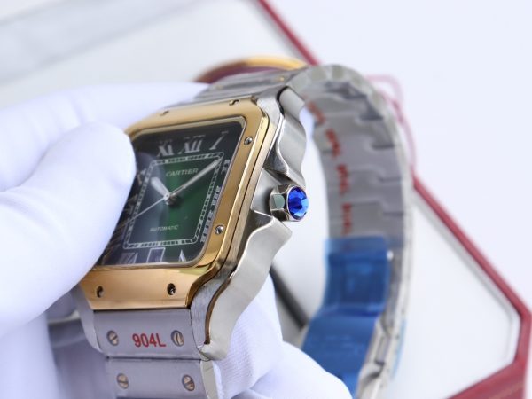 Cartier Santos Green dial Automatic Movement - 40mm Replica watches - Image 6