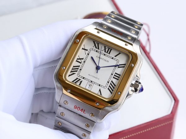 Cartier Santos White dial Automatic Movement - 40mm Replica watches - Image 4