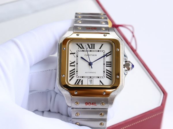 Cartier Santos White dial Automatic Movement - 40mm Replica watches - Image 5