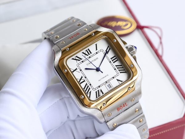 Cartier Santos White dial Automatic Movement - 40mm Replica watches - Image 6