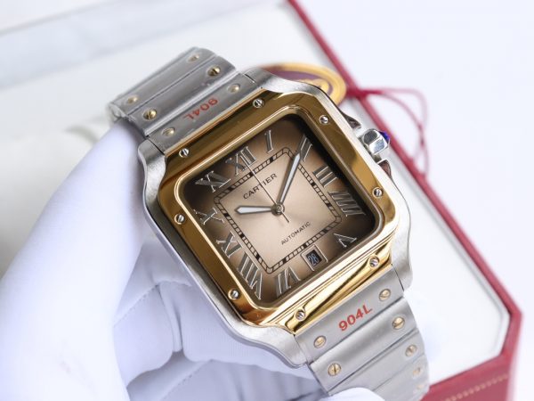 Cartier Santos Black Automatic Movement - 40mm Replica watches - Image 3