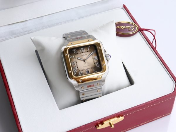 Cartier Santos Black Automatic Movement - 40mm Replica watches - Image 4