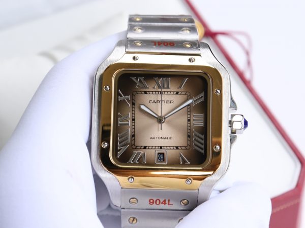 Cartier Santos Black Automatic Movement - 40mm Replica watches - Image 6