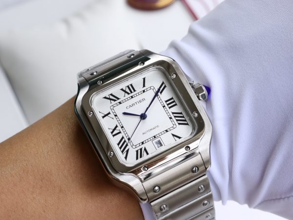 Cartier Santos White dial Automatic Movement - 40mm Replica watches - Image 4