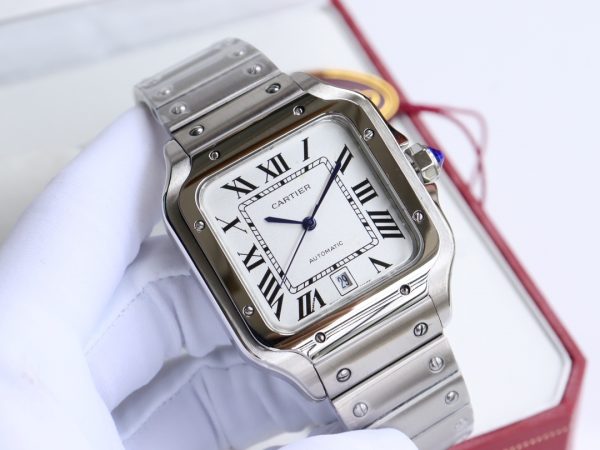 Cartier Santos White dial Automatic Movement - 40mm Replica watches - Image 5