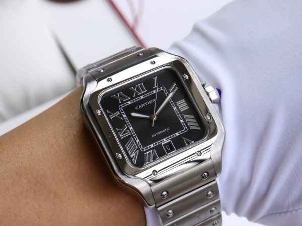 Cartier Santos Black dial Automatic Movement - 40mm Replica watches - Image 5
