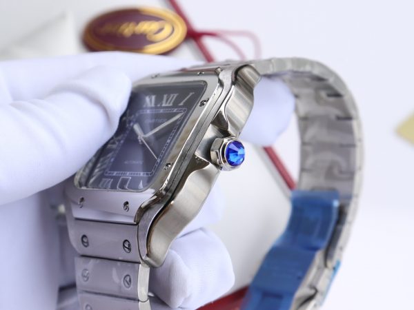 Cartier Santos Blue Dial Automatic Movement - 40mm Replica watches - Image 5