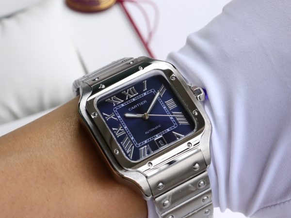 Cartier Santos Blue Dial Automatic Movement - 40mm Replica watches - Image 6
