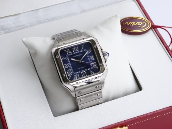 Cartier Santos Blue Dial Automatic Movement - 40mm Replica watches - Image 7