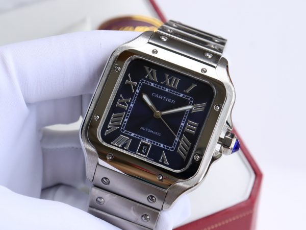 Cartier Santos Blue Dial Automatic Movement - 40mm Replica watches - Image 3