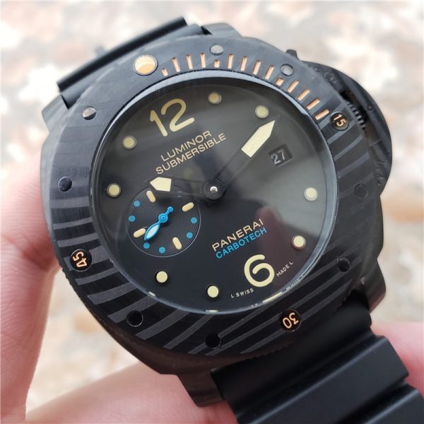 Panerai Luminor Submersible Carbotech/ Automatic Movement/ Amazing Panerai luxury watch for men’s -Replica watches - Image 2