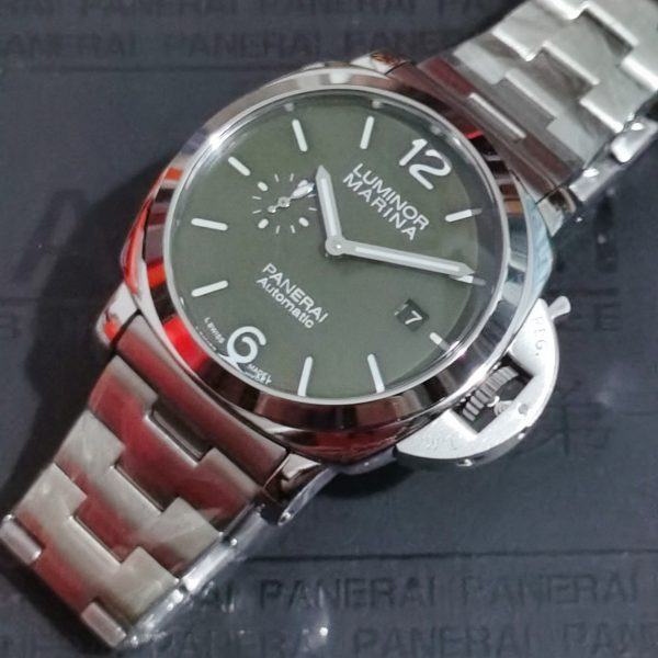 Automatic Panerai Watch Green dial/ Luminor Marina Panerai/ Luxury Panerai for men -Replica watches - Image 2