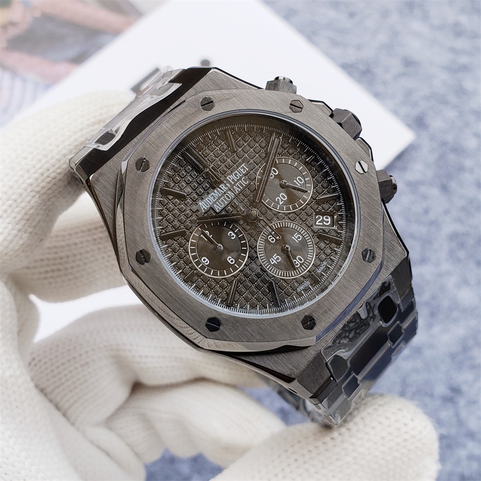 AP Audemars Piguet Black Stainless Steel / Offshore Chronograph - 42mm -Replica watches