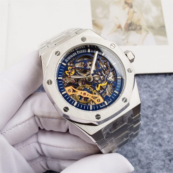 AP Audemars Piguet Silver Stainless Steel/ AP Automatic Movement- 42mm -Replica watches - Image 2