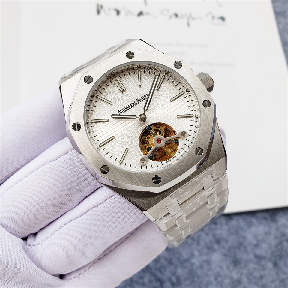 AP Audemars Piguet Silver Stainless Steel/ AP Automatic Movement- 42mm -Replica watches