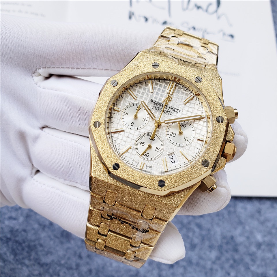 AP Audemars Piguet Gold Stainless Steel/ AP Automatic Movement- 42mm -Replica watches