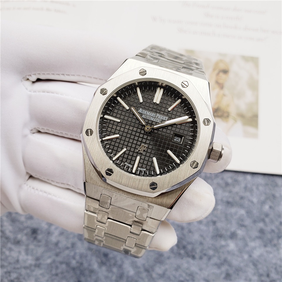 AP Audemars Piguet Silver Stainless Steel/ AP Automatic movements- 42mm -Replica watches