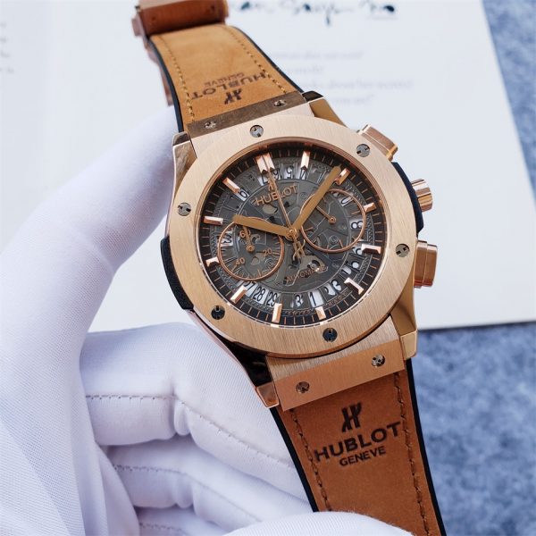 Hublot Geneva Big Bang Leather strap Chronograph- 42mm -Replica watches - Image 2