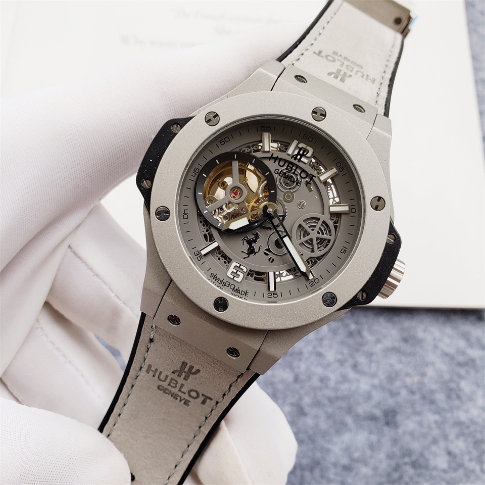 Hublot Geneva Big Bang Leather strap Automatic Movement - 42mm -Replica watches