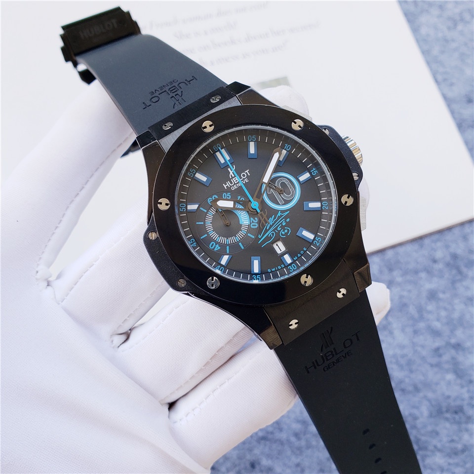 Hublot Geneva Big Bang Black Rubber Strap Chronograph- 42mm -Replica watches