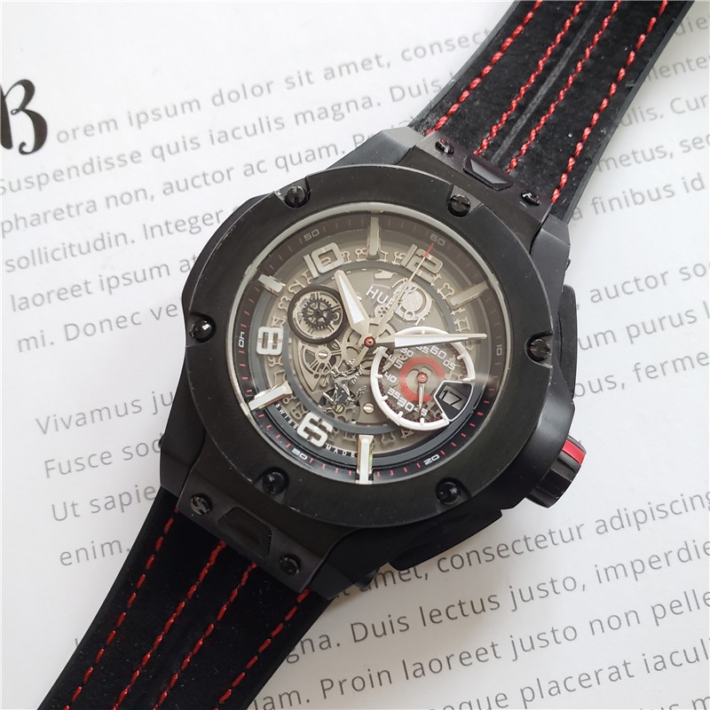 Hublot Big Bang Leather Strap Chronograph -Replica watches