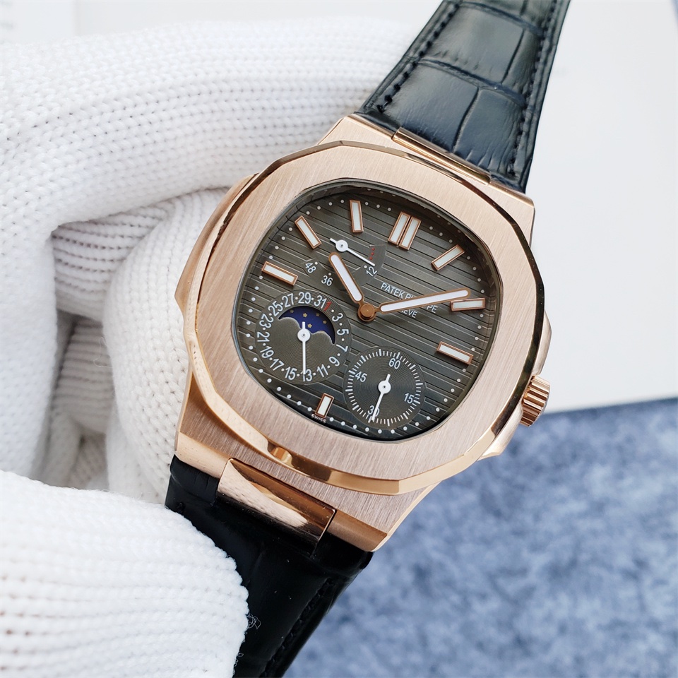 Patek Philippe Leather strap Automatic Movement -Replica watches