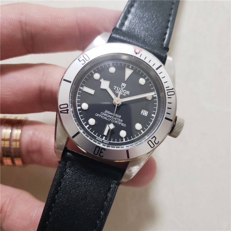 Tudor Geneva Chronometer Automatic Movement black dial -Replica watches