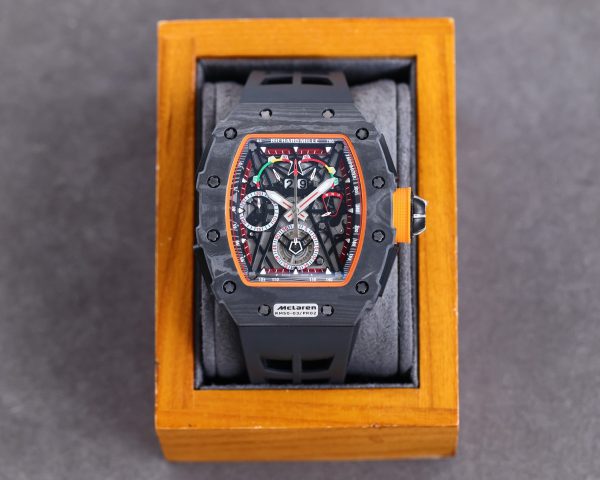 Richard Millie Automatic Movement Black Rubber strap RM -Replica watches