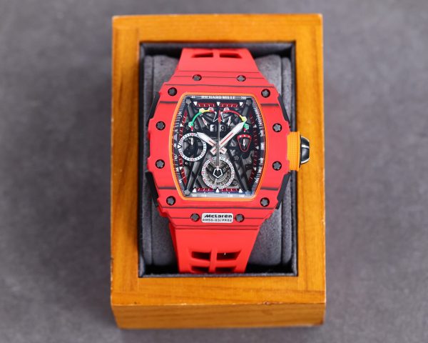 Richard Millie Automatic Movement Chronograph Red Rubber strap RM -Replica watches