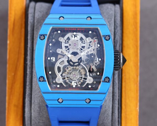 Richard Millie Automatic Movement Blue Rubber strap RM -Replica watches