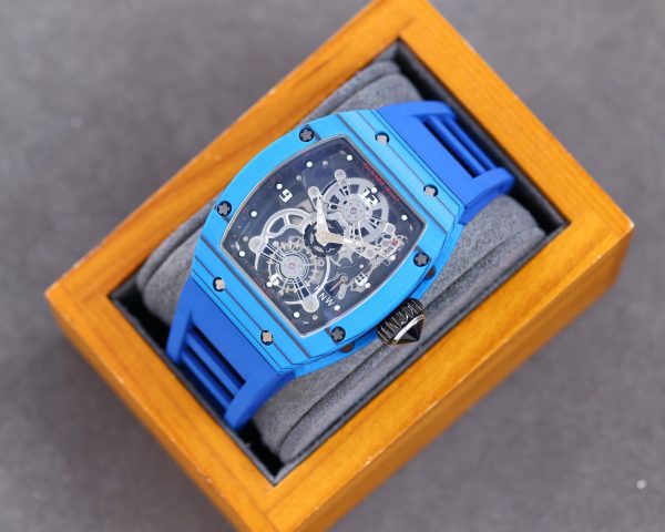 Richard Millie Automatic Movement Blue Rubber strap RM -Replica watches - Image 3