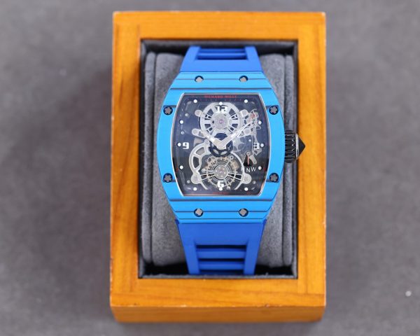 Richard Millie Automatic Movement Blue Rubber strap RM -Replica watches - Image 4