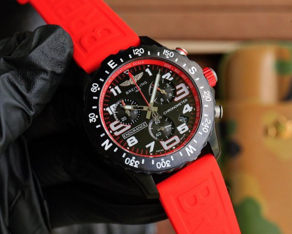 Breitling Endurance Red Strap, Men’s -44mm -Replica watches - Image 4