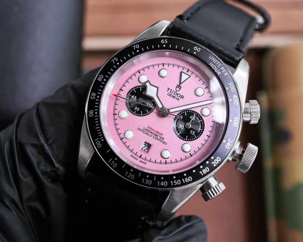 Tudor Geneva Pink Dial Automatic - 42mm Replica Watches - Image 3