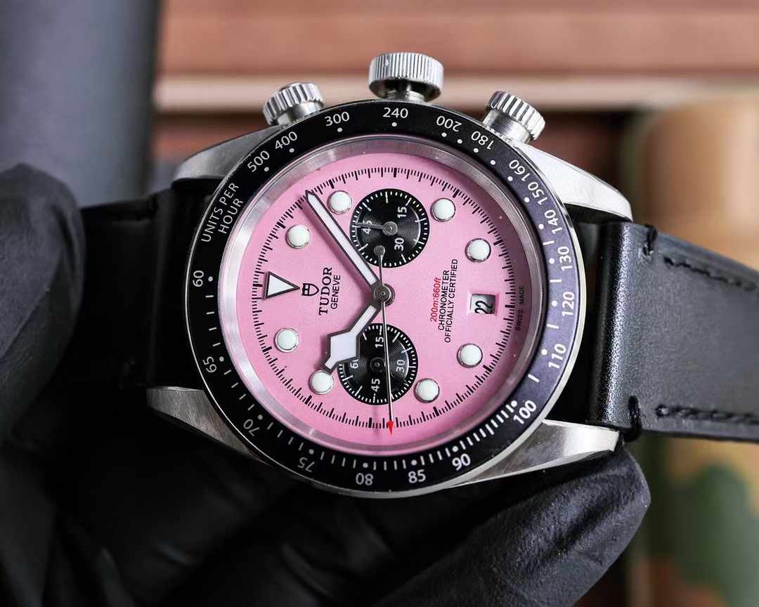 Tudor Geneva Pink Dial Automatic - 42mm Replica Watches