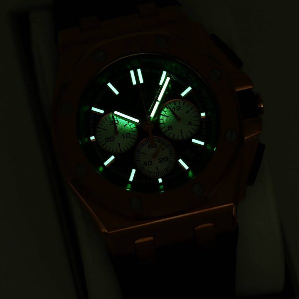 AP Audemars Piguet Black Rubber Strap Chronograph - 44mm -Replica watches - Image 6