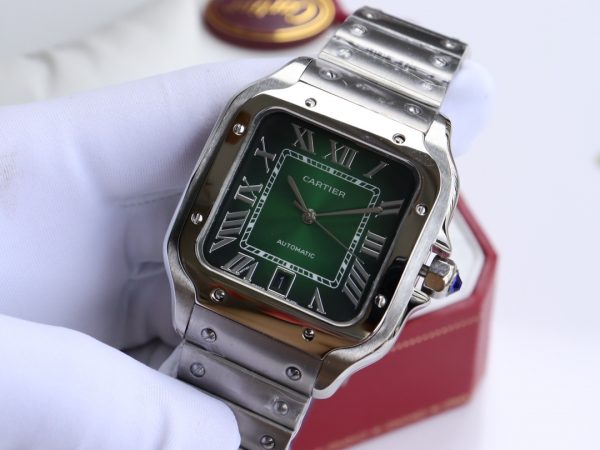 Cartier Santos Green dial Automatic Movement - 40mm - Image 4